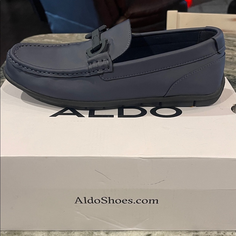 Aldo Men's Dark Gray Slip-On Loafers
